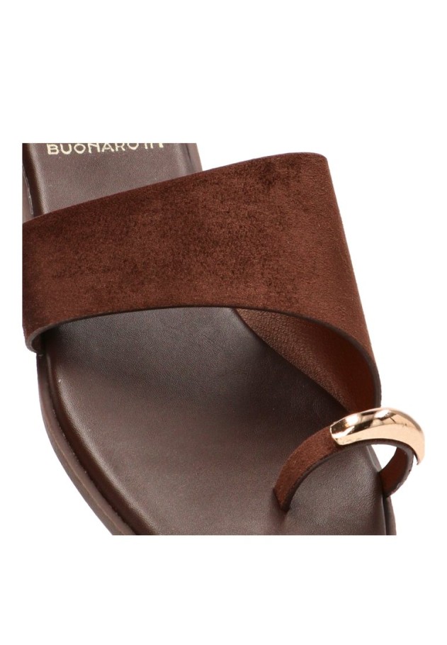Sandalia con suela plana de mujer BUONAROTTI CF-5817