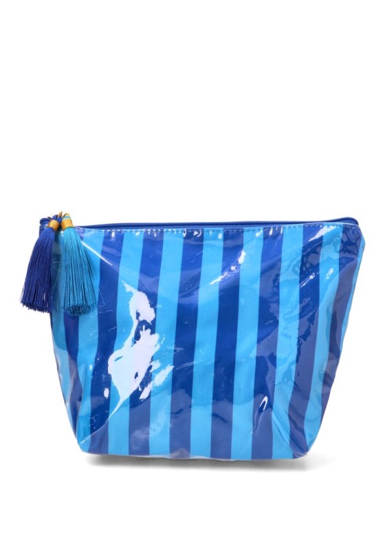 Neceser textil azul de mujer Luna Collection ZYL220275
