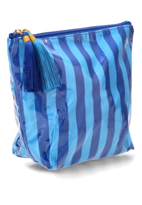 Neceser textil azul de mujer Luna Collection ZYL220275