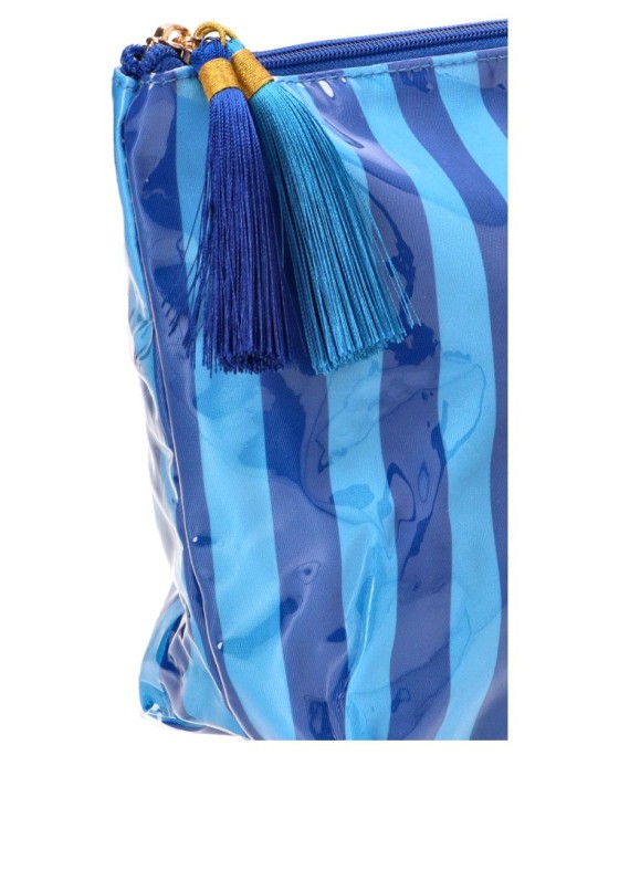 Neceser textil azul de mujer Luna Collection ZYL220275