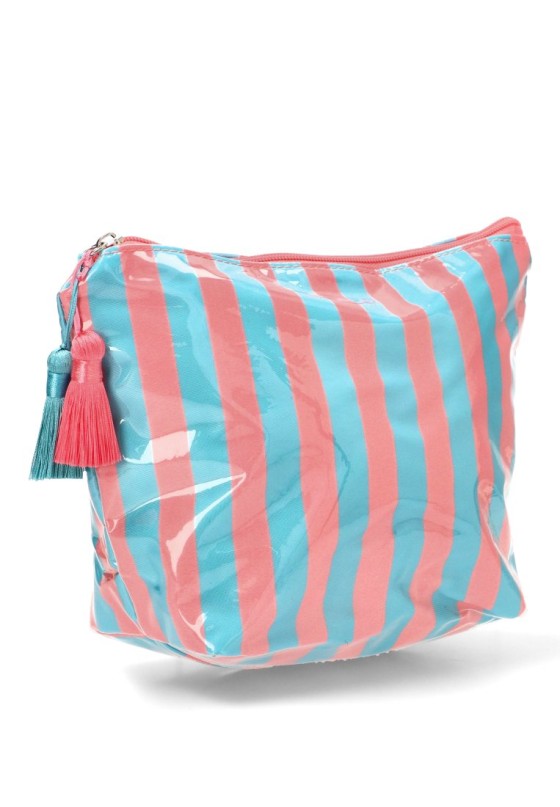 Neceser textil celeste de mujer Luna Collection ZYL220275