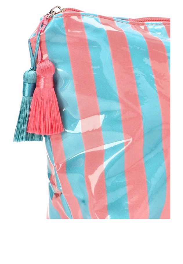 Neceser textil celeste de mujer Luna Collection ZYL220275