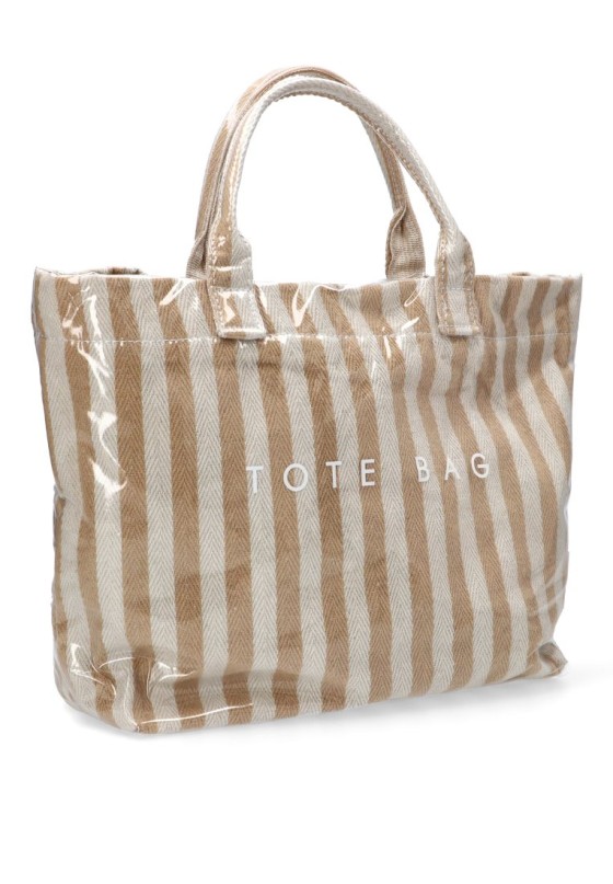 Bolsa playa kakhi de mujer Luna Collection ZYL22075