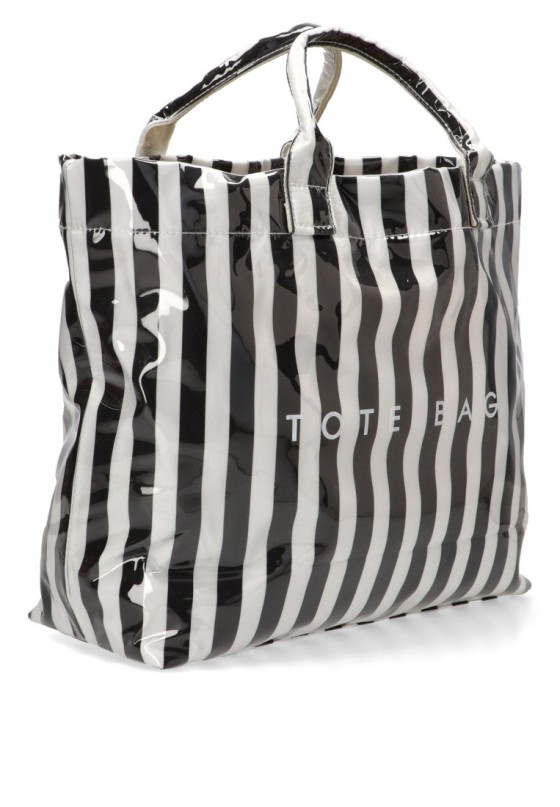 Bolsa de playa negra de mujer Luna Collection ZYL219989