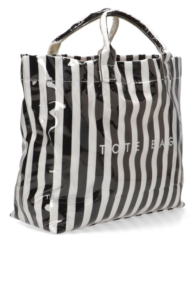 Bolsa de playa negra de mujer Luna Collection ZYL219989
