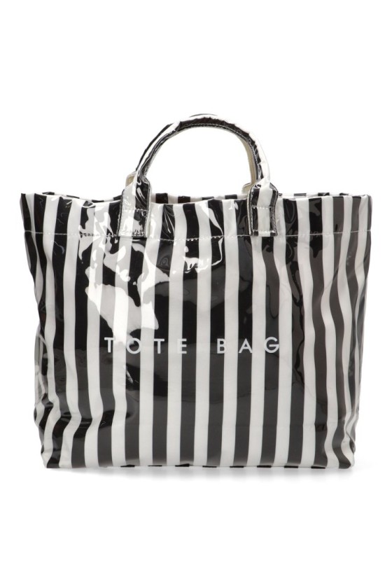 Bolsa de playa negra de mujer Luna Collection ZYL219989
