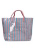 Bolsa de playa textil azul para mujer Luna Collection ZYL219989