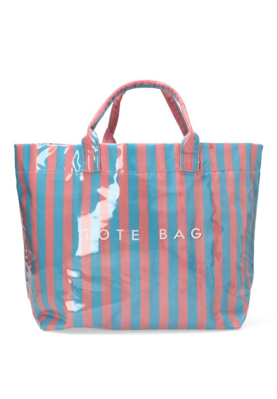 Bolsa de playa textil azul para mujer Luna Collection ZYL219989