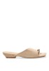 Sandalia beige con tacón medio de mujer SORAIA TC-2A038