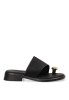 Sandalia negra de mujer SORAIA SJ-2A041 con tacón medio