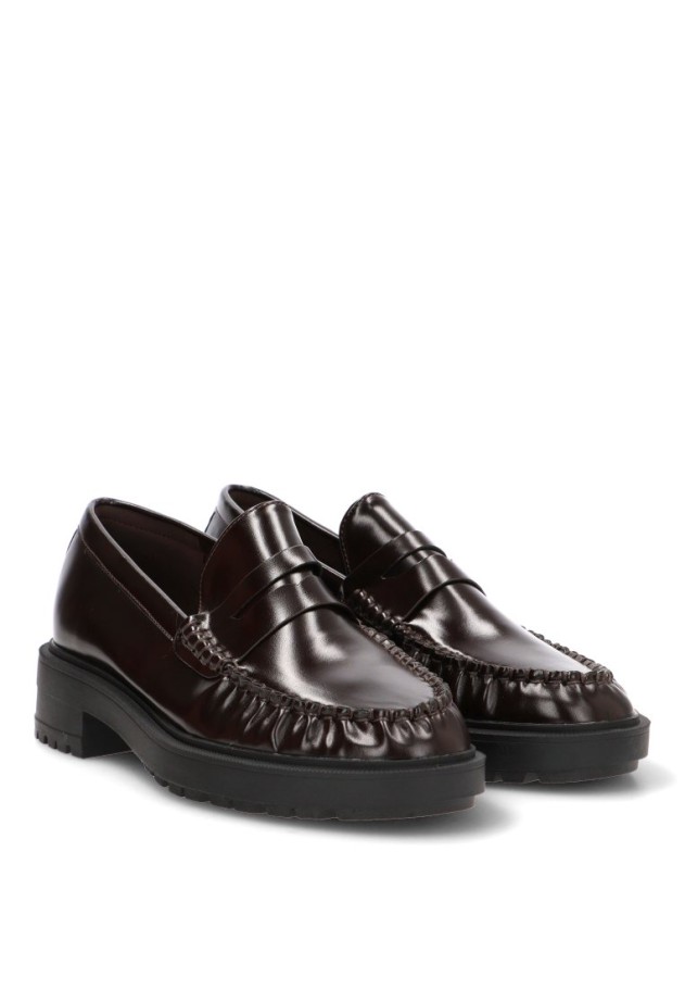 Mocasín sintético marrón para mujer Luna Collection X6044