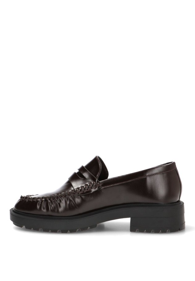 Mocasín sintético marrón para mujer Luna Collection X6044
