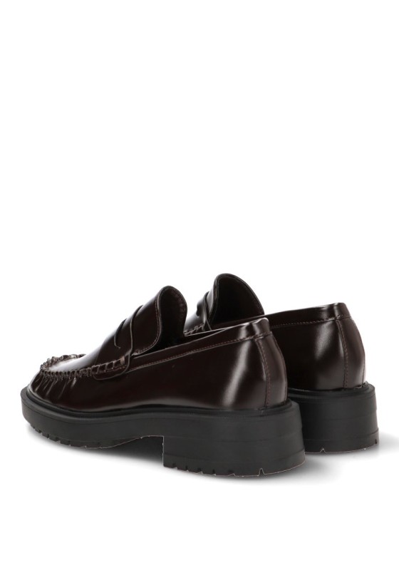 Mocasín sintético marrón para mujer Luna Collection X6044