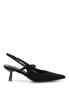 Salón destalonado negro con tacón medio de mujer Luna Collection BS-6056