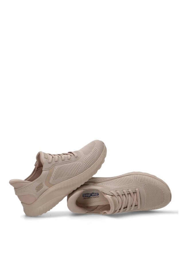 Deportivo slip-ins de mujer SKECHERS 117497 en color natural con plantilla Memory Foam