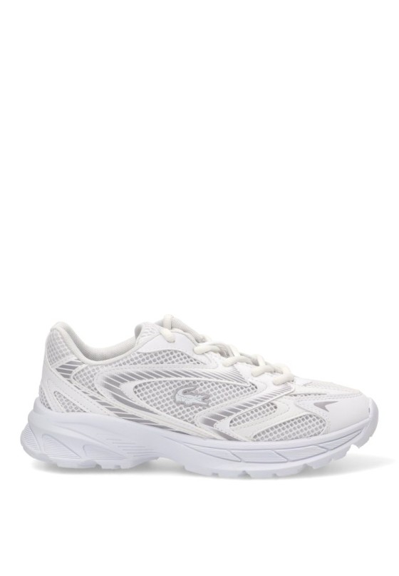 Deportivo blanco sintético con suela plana para mujer LACOSTE 51SUJ0012