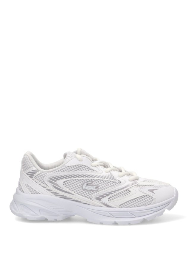 Deportivo blanco sintético con suela plana para mujer LACOSTE 51SUJ0012