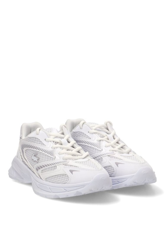 Deportivo blanco sintético con suela plana para mujer LACOSTE 51SUJ0012