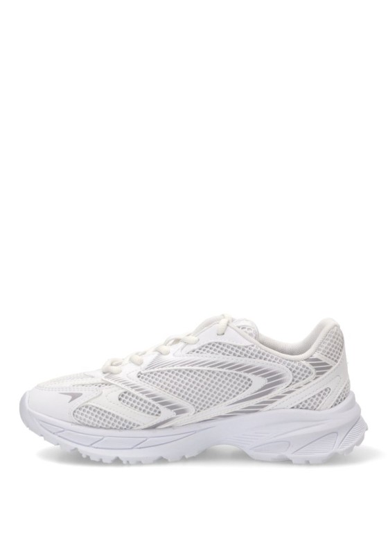 Deportivo blanco sintético con suela plana para mujer LACOSTE 51SUJ0012