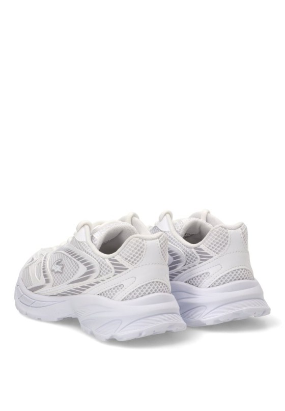 Deportivo blanco sintético con suela plana para mujer LACOSTE 51SUJ0012