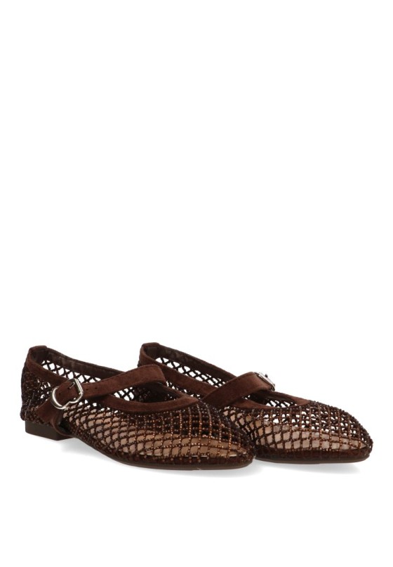 Bailarina marrón de mujer IDEAL SHOES 9861