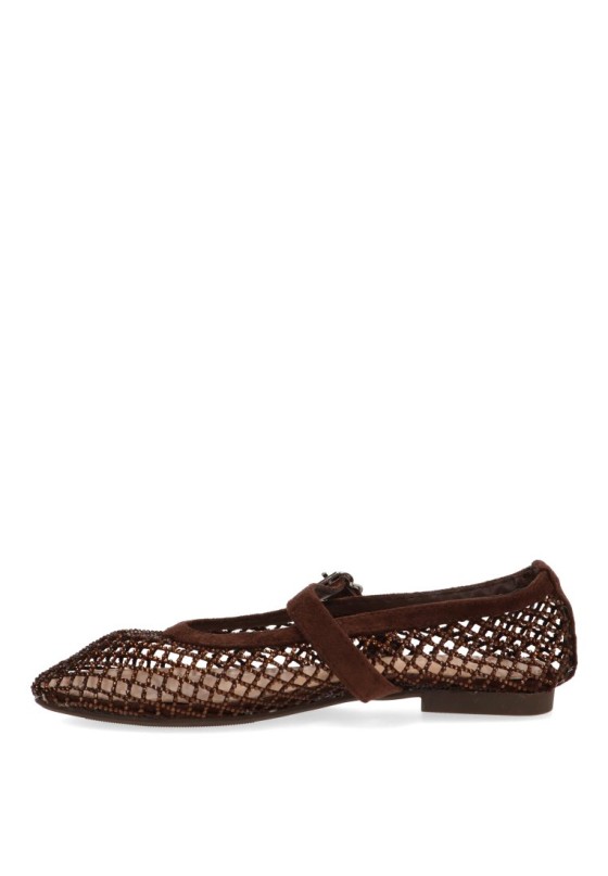 Bailarina marrón de mujer IDEAL SHOES 9861