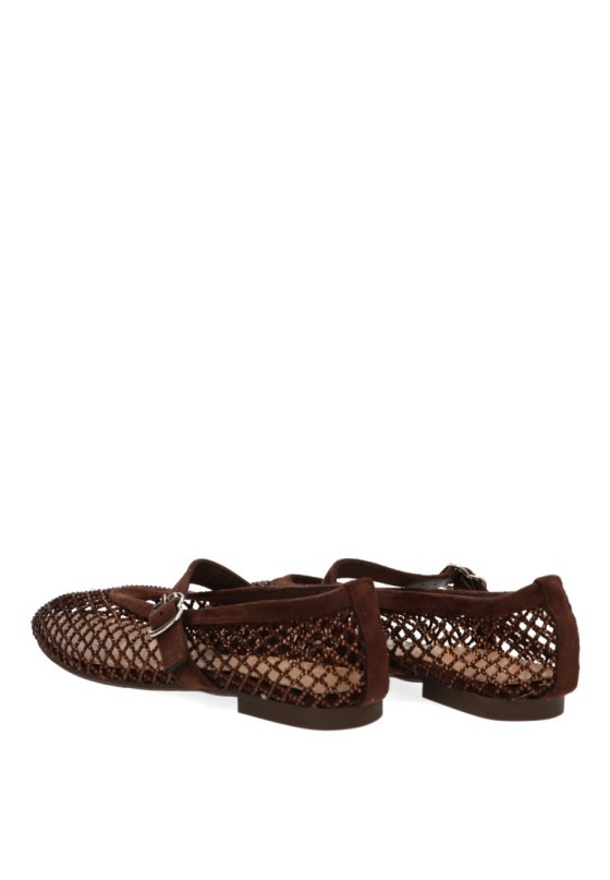 Bailarina marrón de mujer IDEAL SHOES 9861