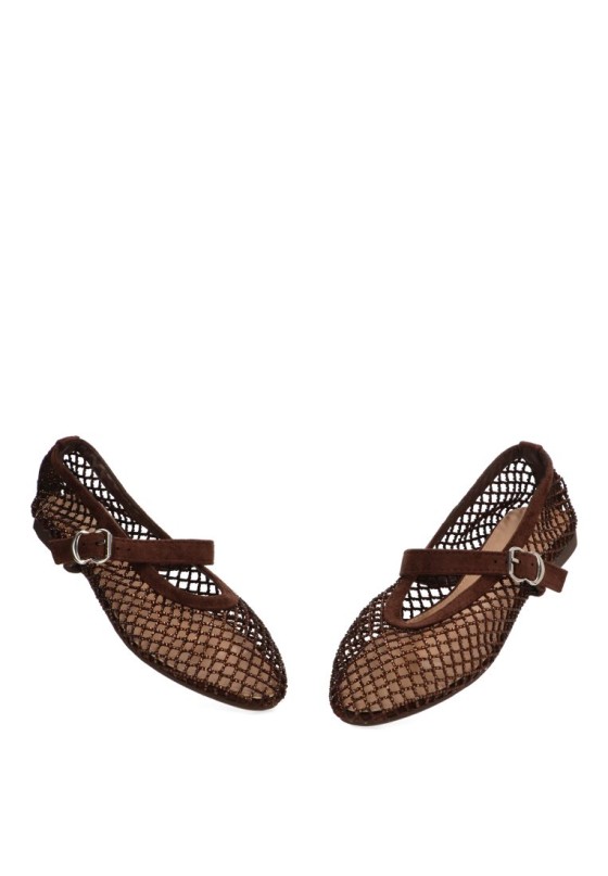 Bailarina marrón de mujer IDEAL SHOES 9861