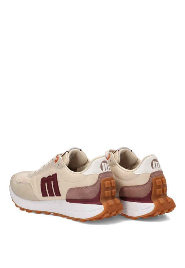 Deportivo casual beige sintético para mujer MUSTANG modelo 60838