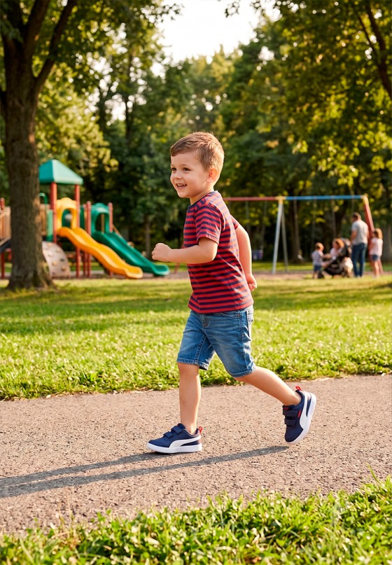 Deportivo para niño PUMA 397642 marino con cierre de velcro