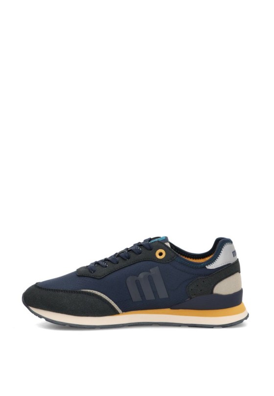 Deportivo marino sintético con suela plana para hombre MUSTANG 84859