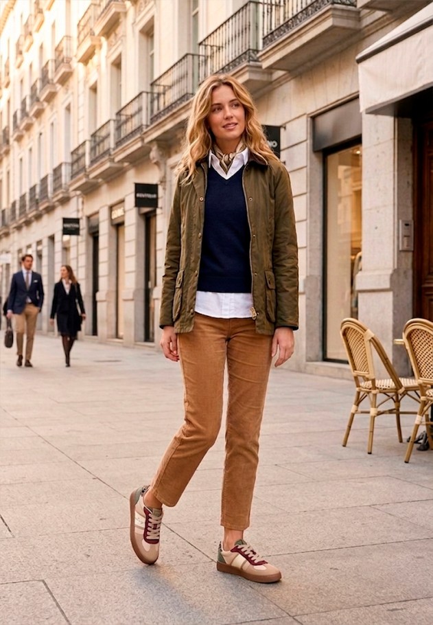 Deportivo casual de mujer MUSTANG 60860 en beige sintético con suela plana