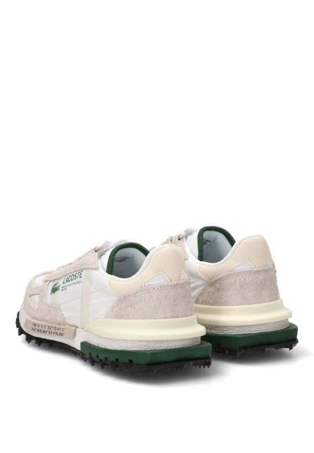 Deportivo casual de hombre LACOSTE 51SMA0041 en piel blanca con suela plana