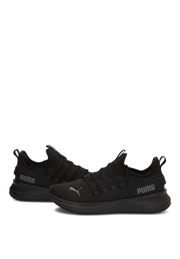 Deportivo casual PUMA modelo 313502 para hombre en negro con suela plana