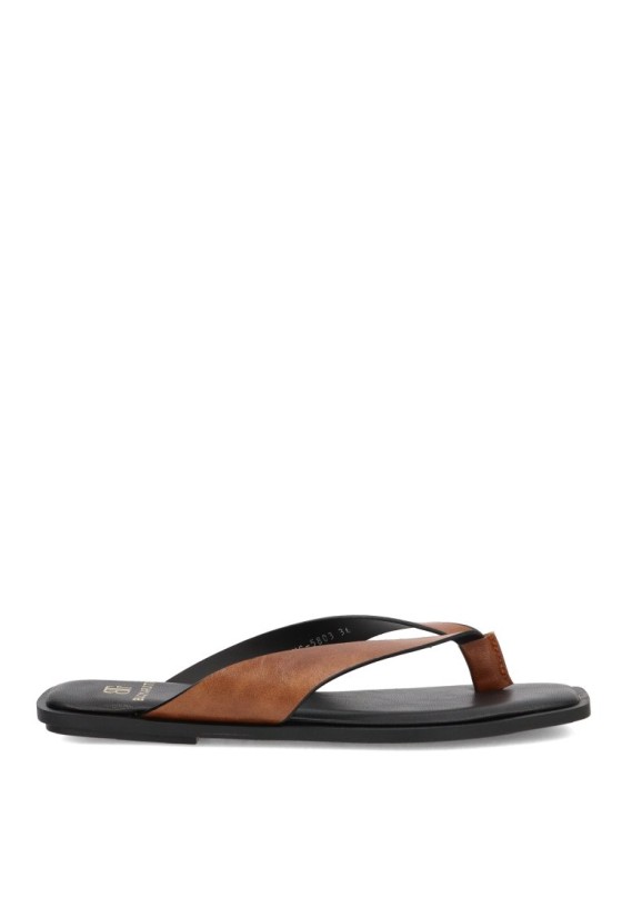 Sandalia camel de mujer BUONAROTTI HG-5803