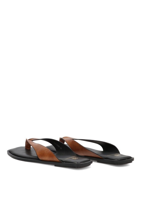 Sandalia camel de mujer BUONAROTTI HG-5803
