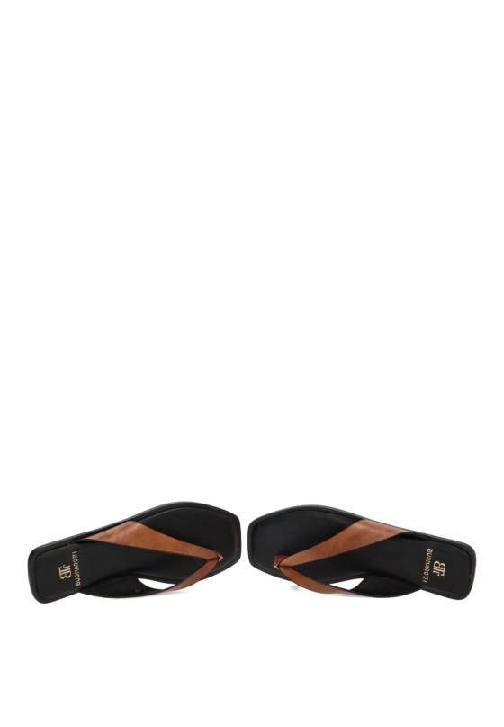 Sandalia camel de mujer BUONAROTTI HG-5803