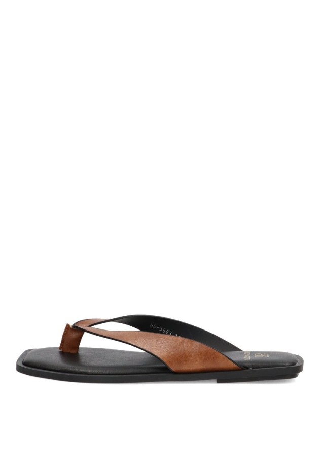 Sandalia camel de mujer BUONAROTTI HG-5803