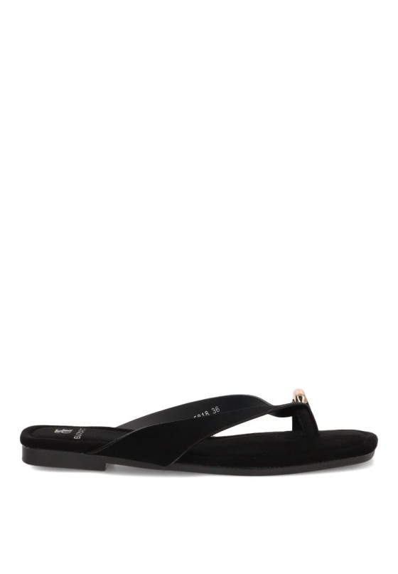 Sandalia negra de mujer BUONAROTTI CF-5818
