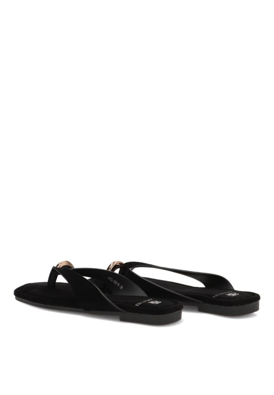 Sandalia negra de mujer BUONAROTTI CF-5818