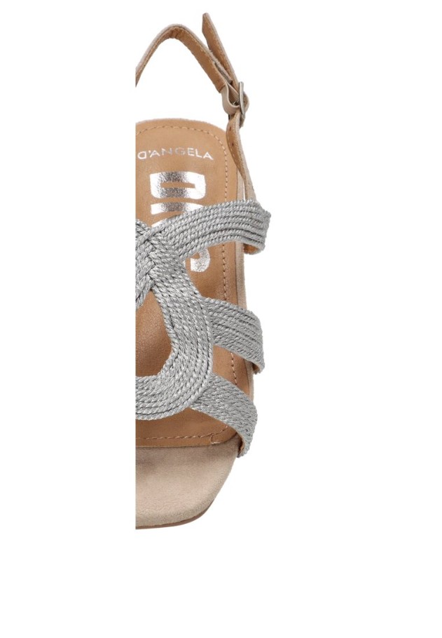 Sandalia plata de mujer DANGELA DXF30712