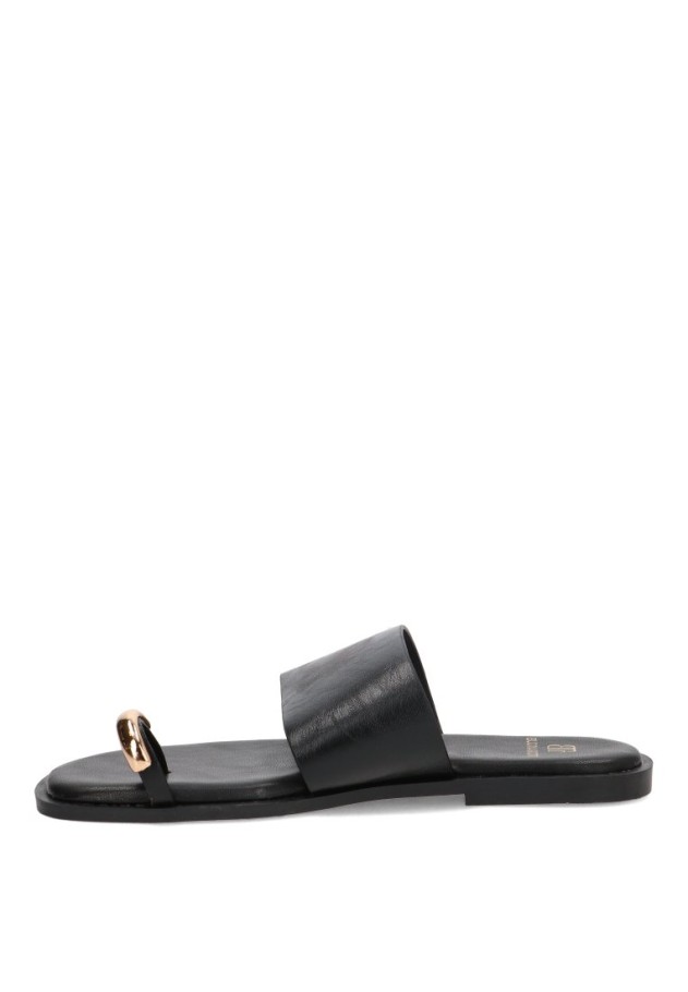 Sandalia negra de mujer Luna Collection HG-5685