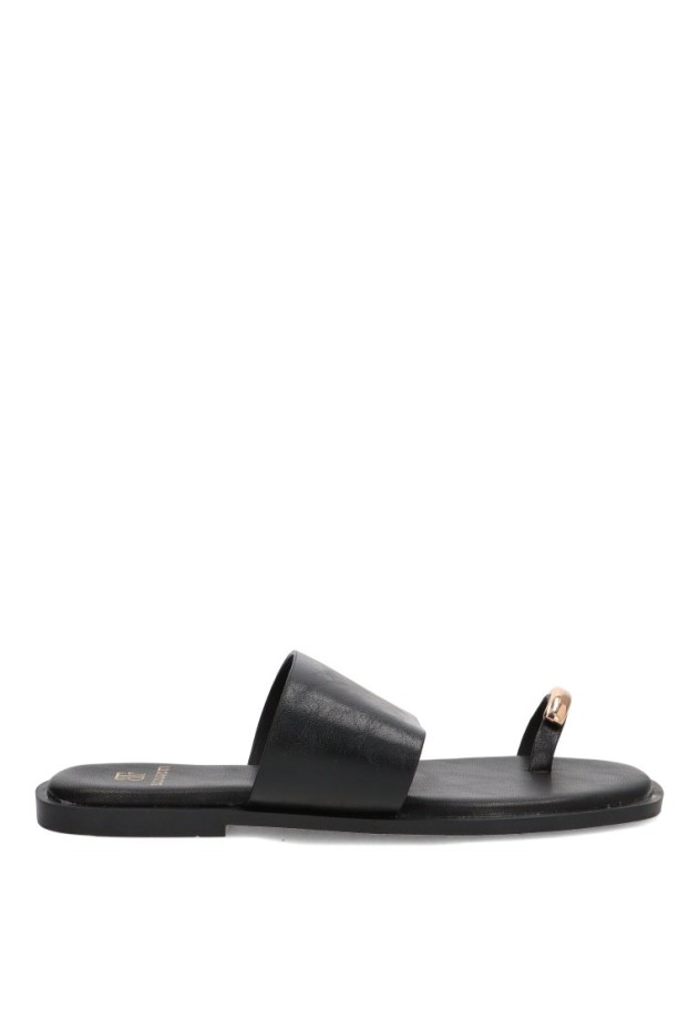 Sandalia negra de mujer Luna Collection HG-5685