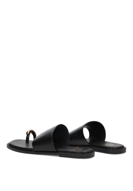 Sandalia negra de mujer Luna Collection HG-5685