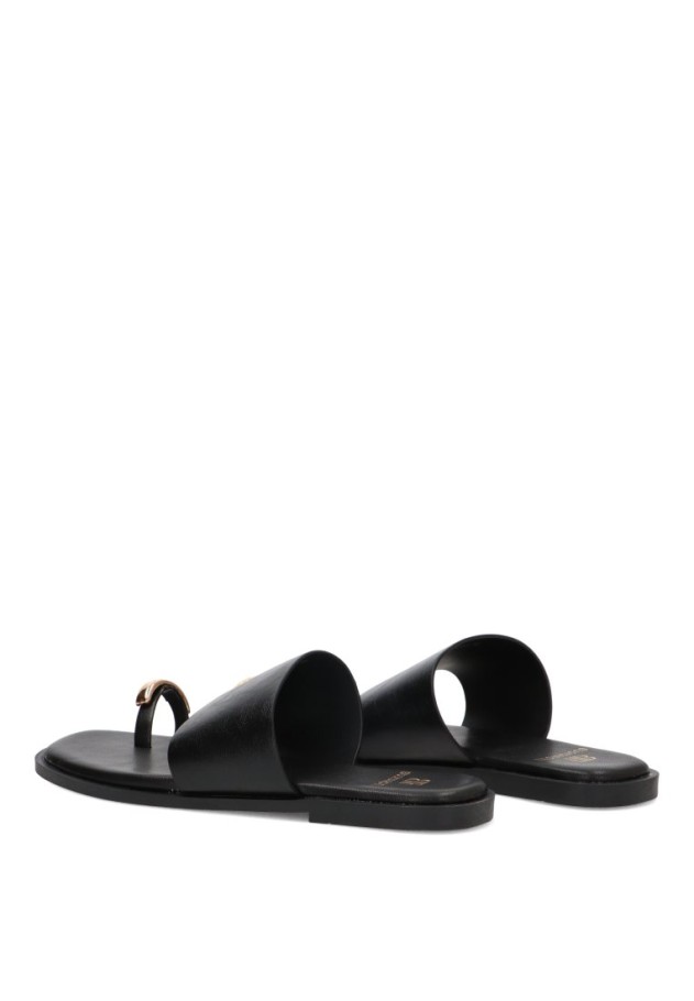 Sandalia negra de mujer Luna Collection HG-5685