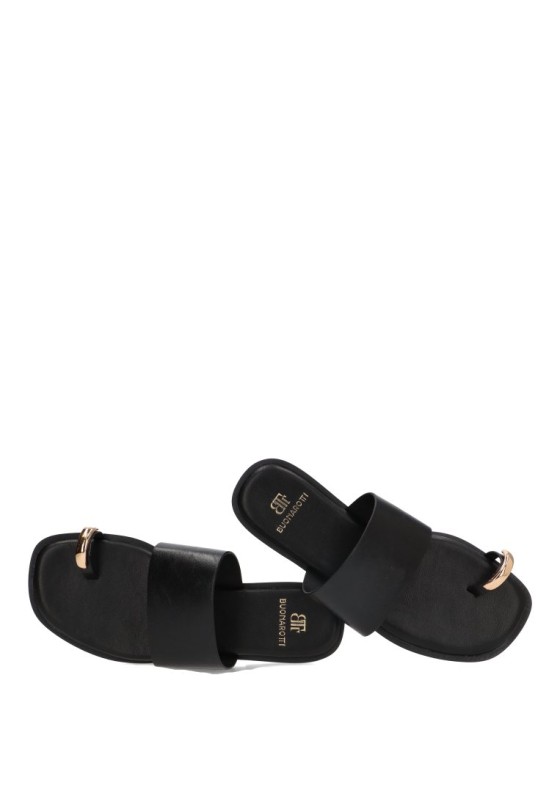 Sandalia negra de mujer Luna Collection HG-5685