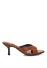 Sandalia pala camel de tacón alto para mujer Luna Collection BP-5721