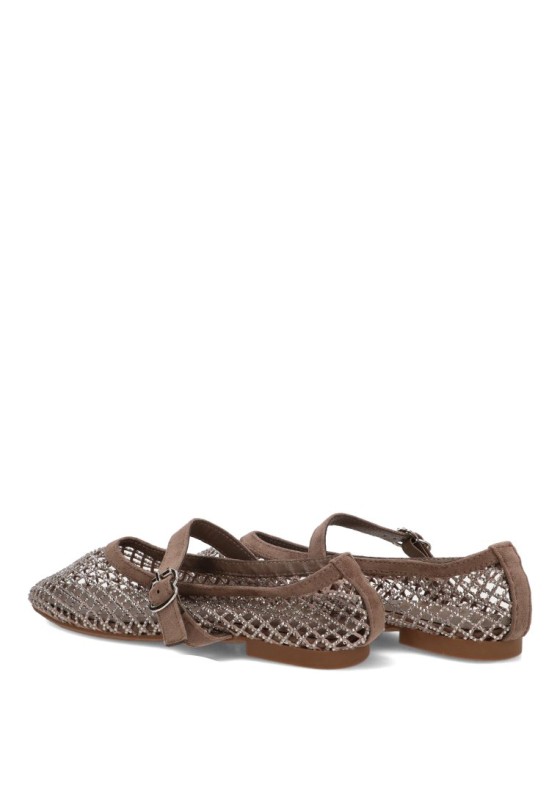 Bailarina con redecilla y brillo de mujer 9861