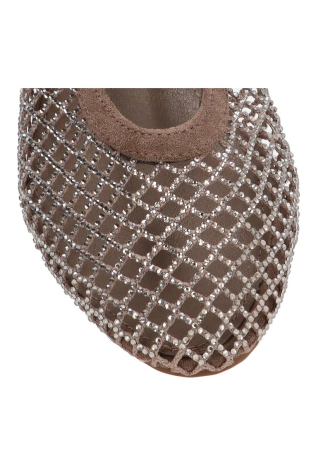 Bailarina con redecilla y brillo de mujer 9861