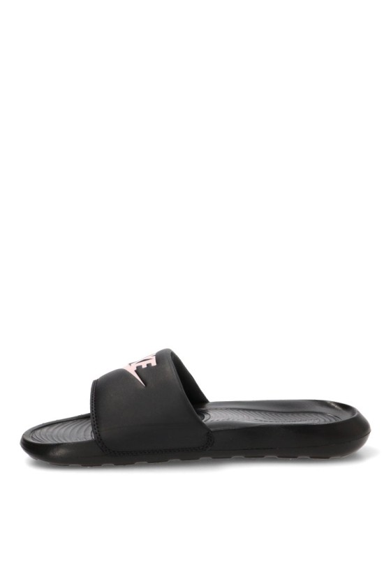 Chanclas de playa Nike CN9677 negras con pala de goma y suela plana para mujer
